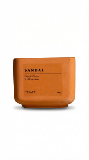 Soya Wax Organik Beton Mum Saksı - Chappal