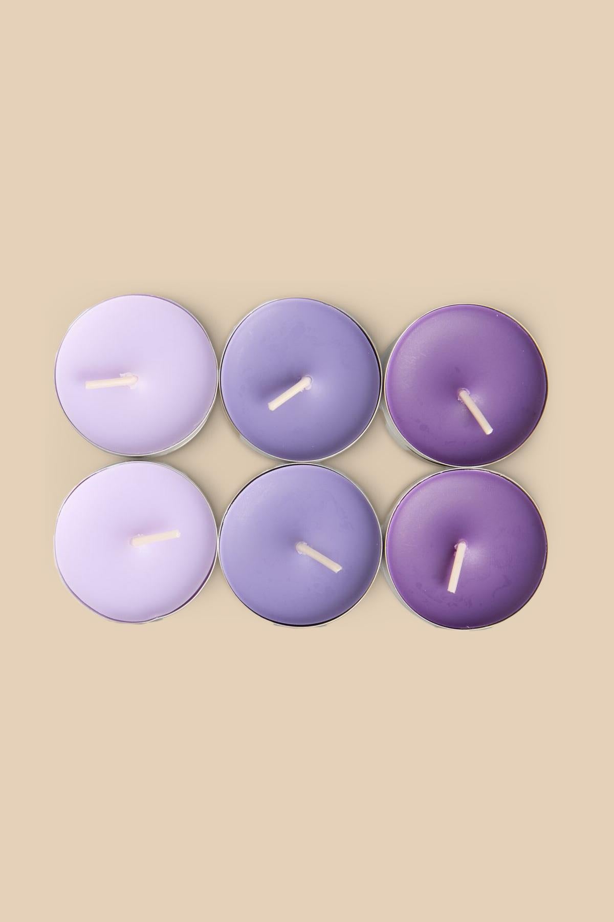 Tealight Mum Lavanta 6 Adet - ürün görseli 2 | CHAPPAL