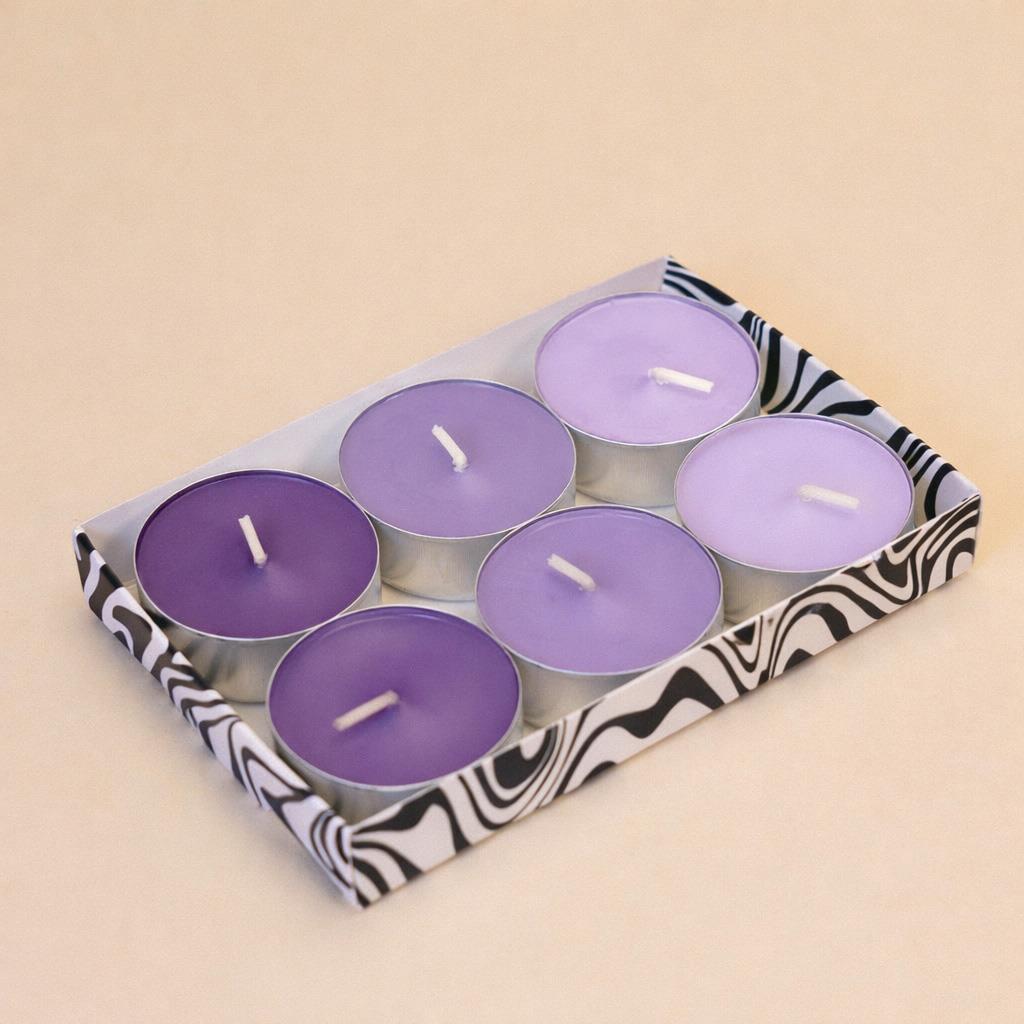 Tealight Mum Lavanta 6 Adet - ürün görseli 3 | CHAPPAL