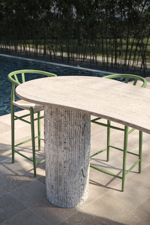 Travertine Bar Table