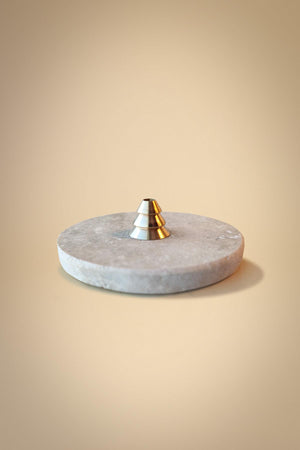 Travertine Tree Brass Stick Incense Burner