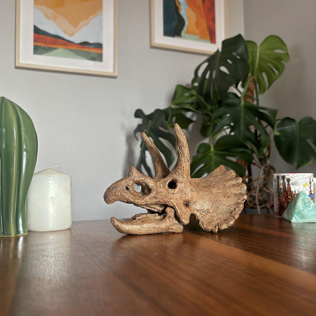 Triceratops Mini Seramik Heykel