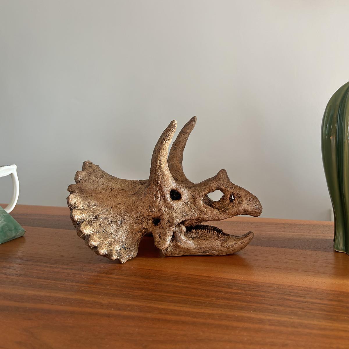 Triceratops Mini Seramik Heykel