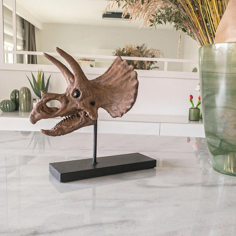 Triceratops Seramik Heykel