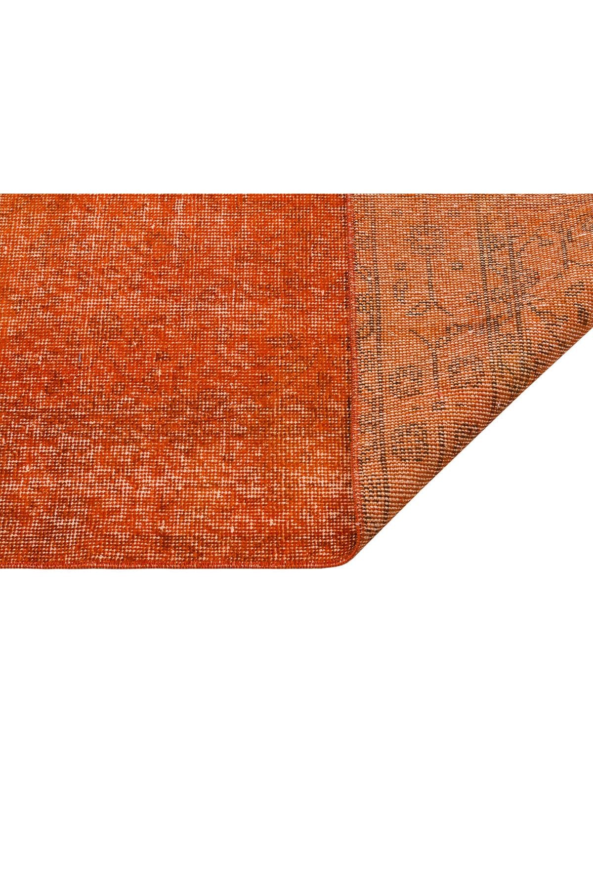 Orange Antique Patterned Woven Carpet