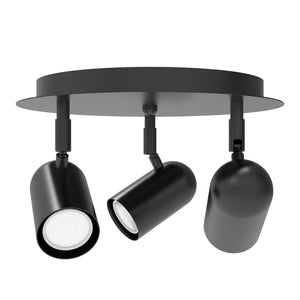 Üçlü Lazer Spot Serisi Mat Siyah