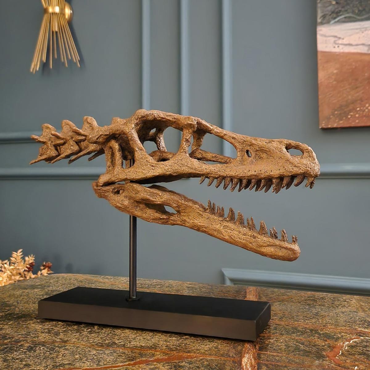 Velociraptor (Omurgalı) Seramik Heykel